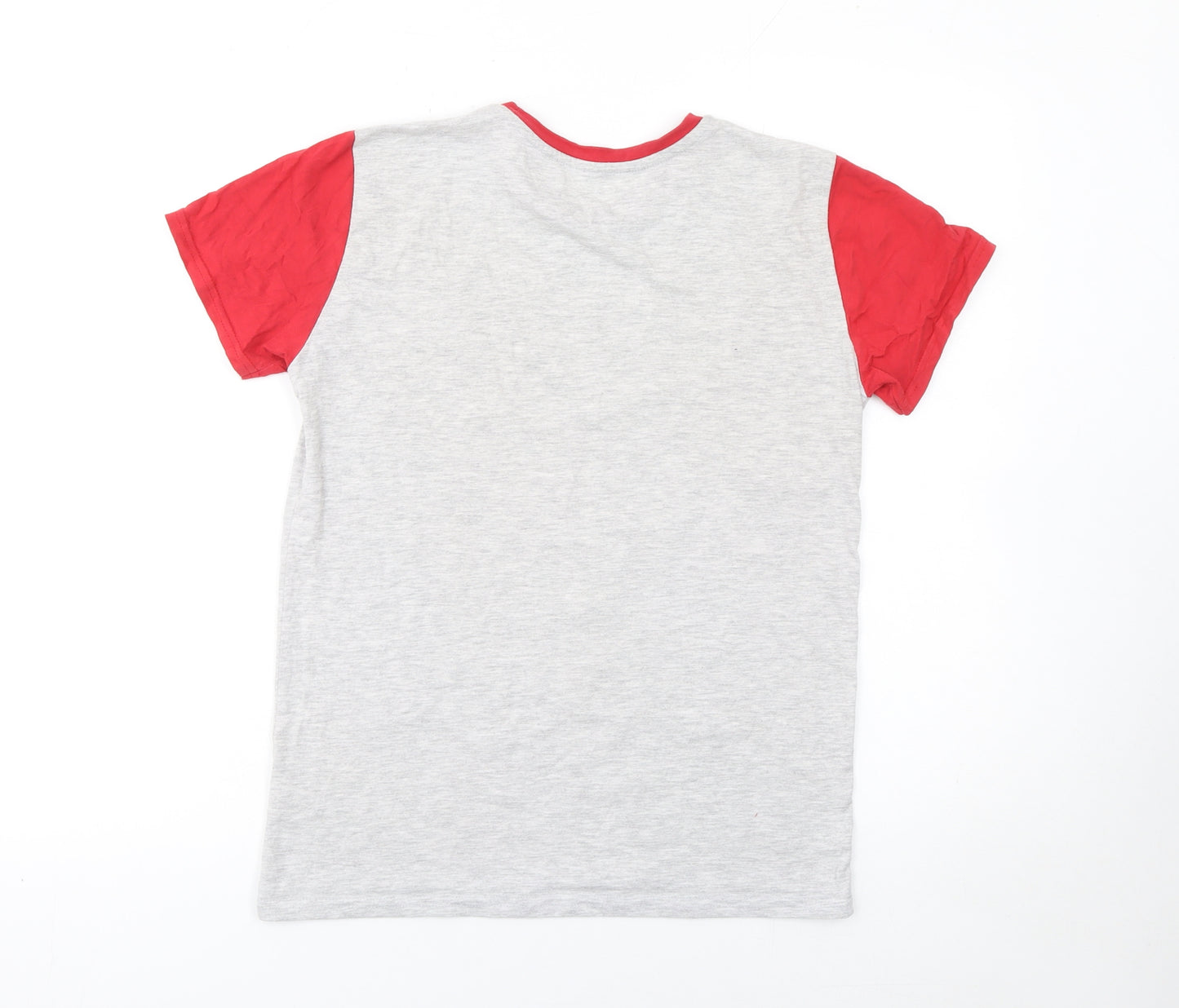 Liverpool FC Boys Grey Red Short Sleeve T-Shirt 10-11 Years Football Fan Top