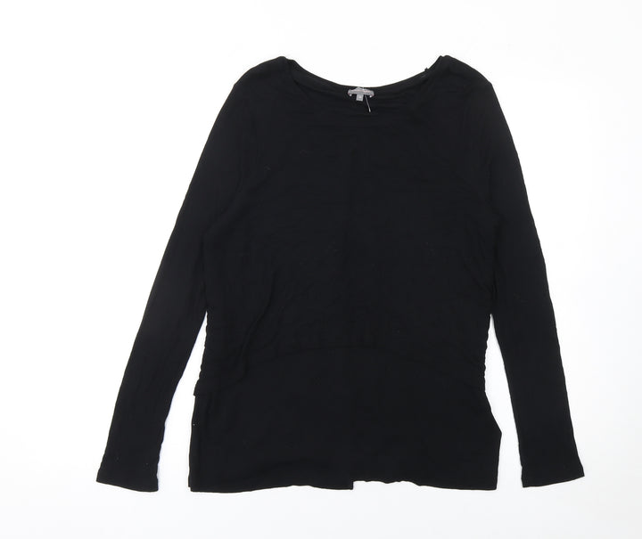 Phase Eight Women Black Size 14 Long Sleeve Pullover Jumper