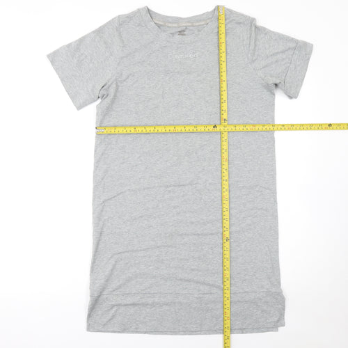 Calvin Klein Womens Grey Cotton Jersey T-Shirt Nightshirt XS