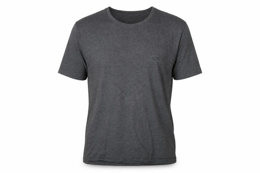 Front view of Hugo Boss Men's Grey Cotton Crew Neck Short Sleeve T-Shirt L