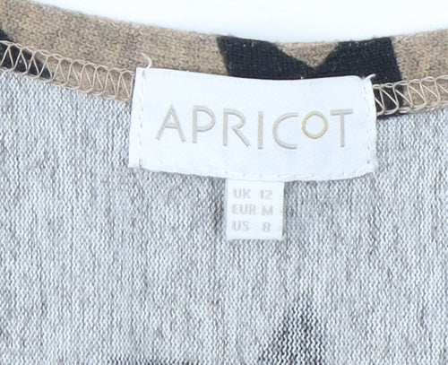 Apricot Women’s Black Star Print Long Sleeve Pullover Jumper Size 12