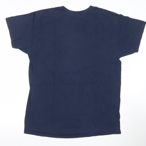 Gildan Men's Blue Raleigh Burner Retro Graphic T-Shirt Size L