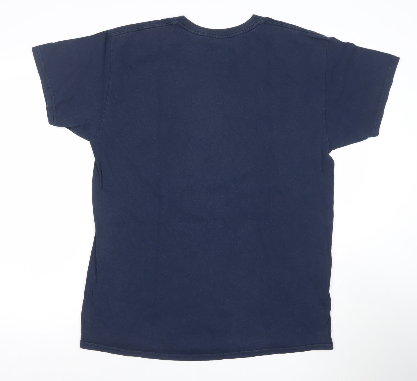 Gildan Men's Blue Raleigh Burner Retro Graphic T-Shirt Size L