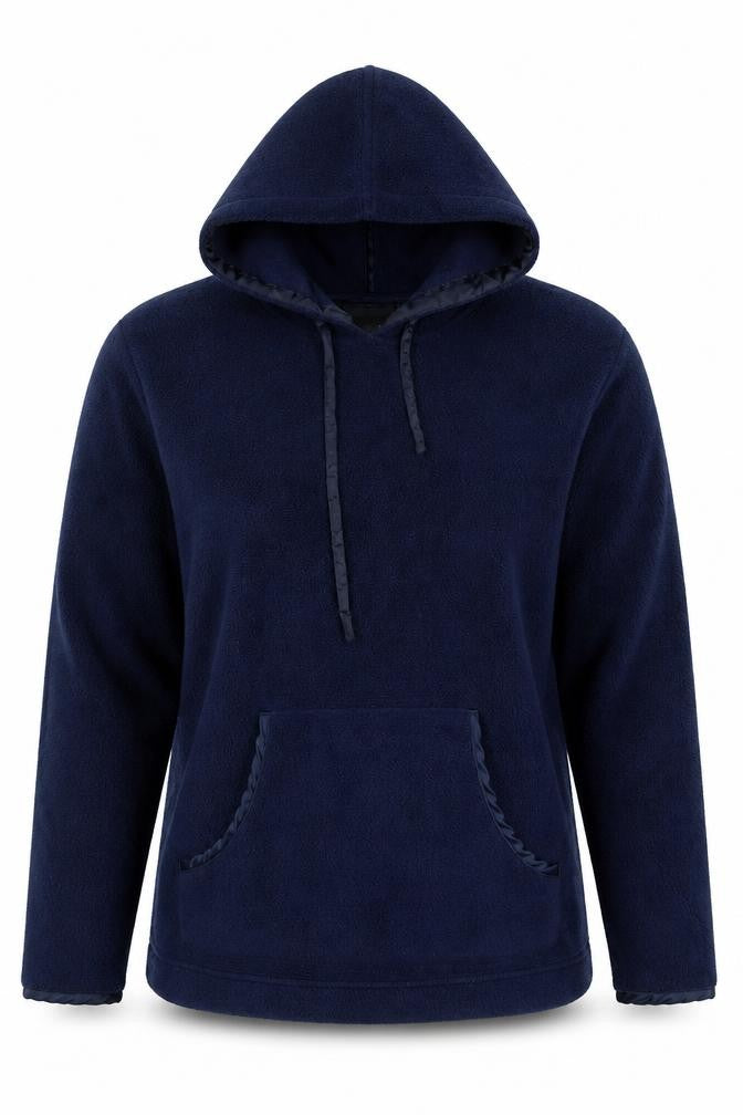 Debbie Morgan Women’s Navy Blue Fleece Pullover Hoodie M/L