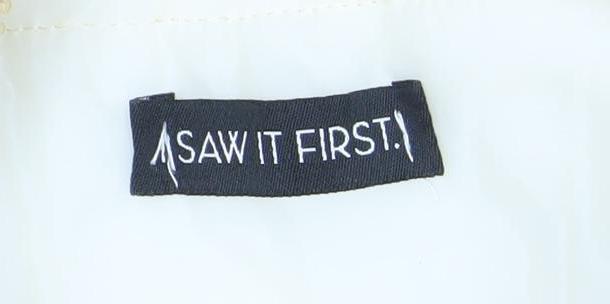 Asaw It First Womens Beige Size 10 Puffer Waistcoat