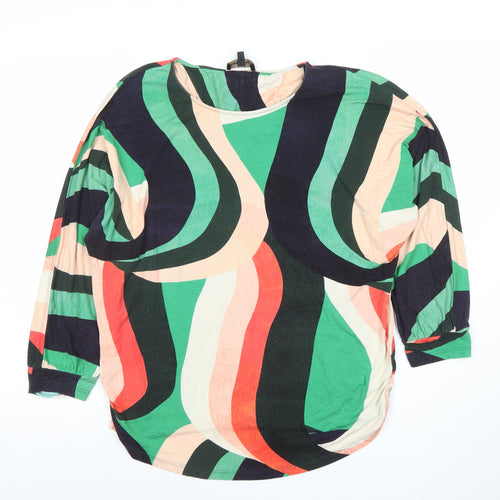 Phase Eight Women's Multicoloured Size 14 Viscose Tunic Top 3/4 Sleeve