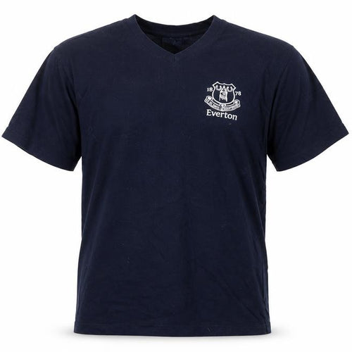 JJB Men’s Blue Everton Embroidered V-Neck Cotton Sports T-Shirt M