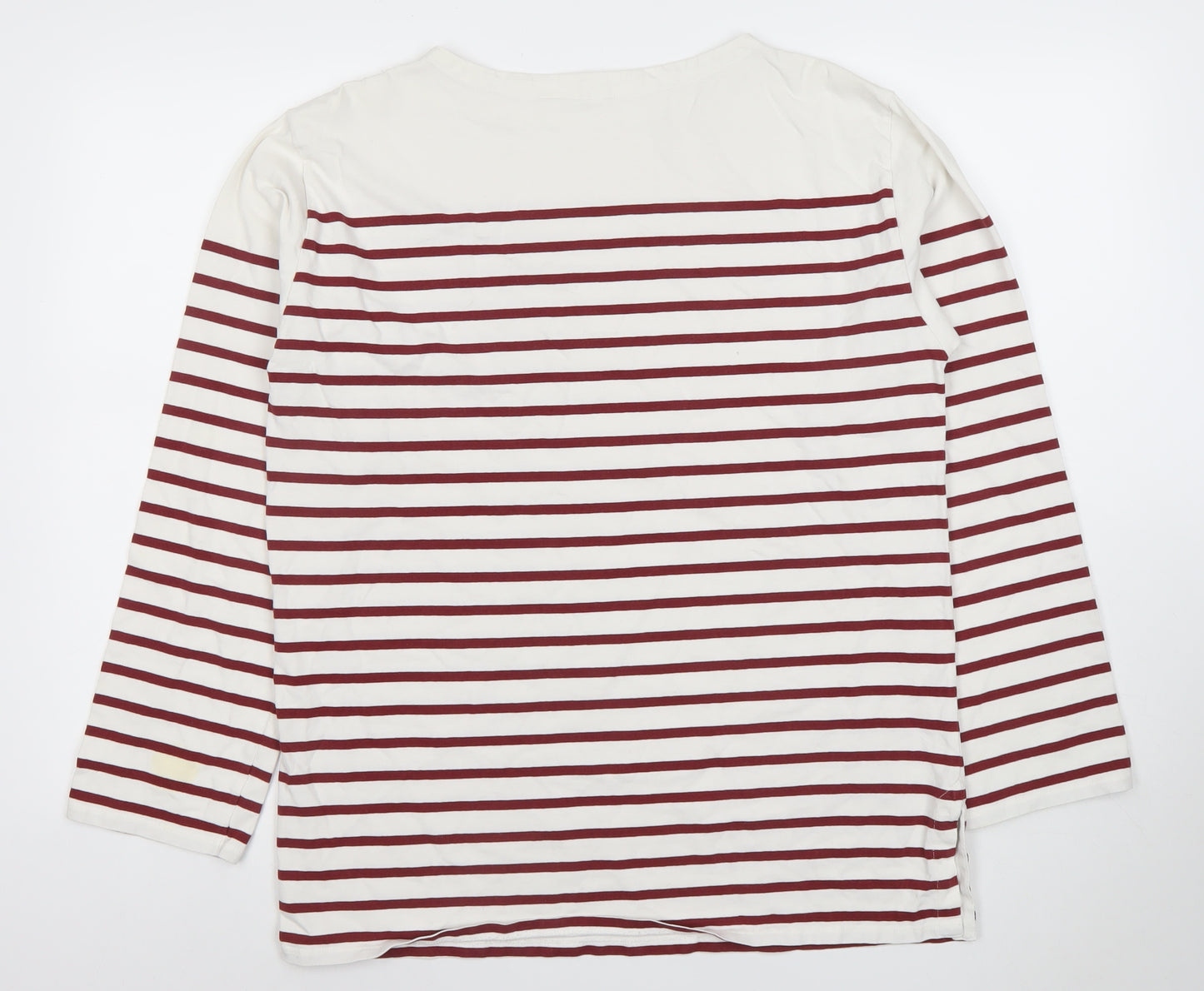 Uniqlo Women’s Multicoloured Striped Long Sleeve Cotton T-Shirt M