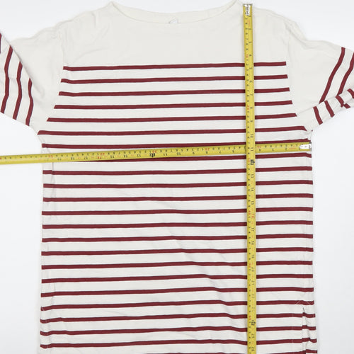 Uniqlo Women’s Multicoloured Striped Long Sleeve Cotton T-Shirt M