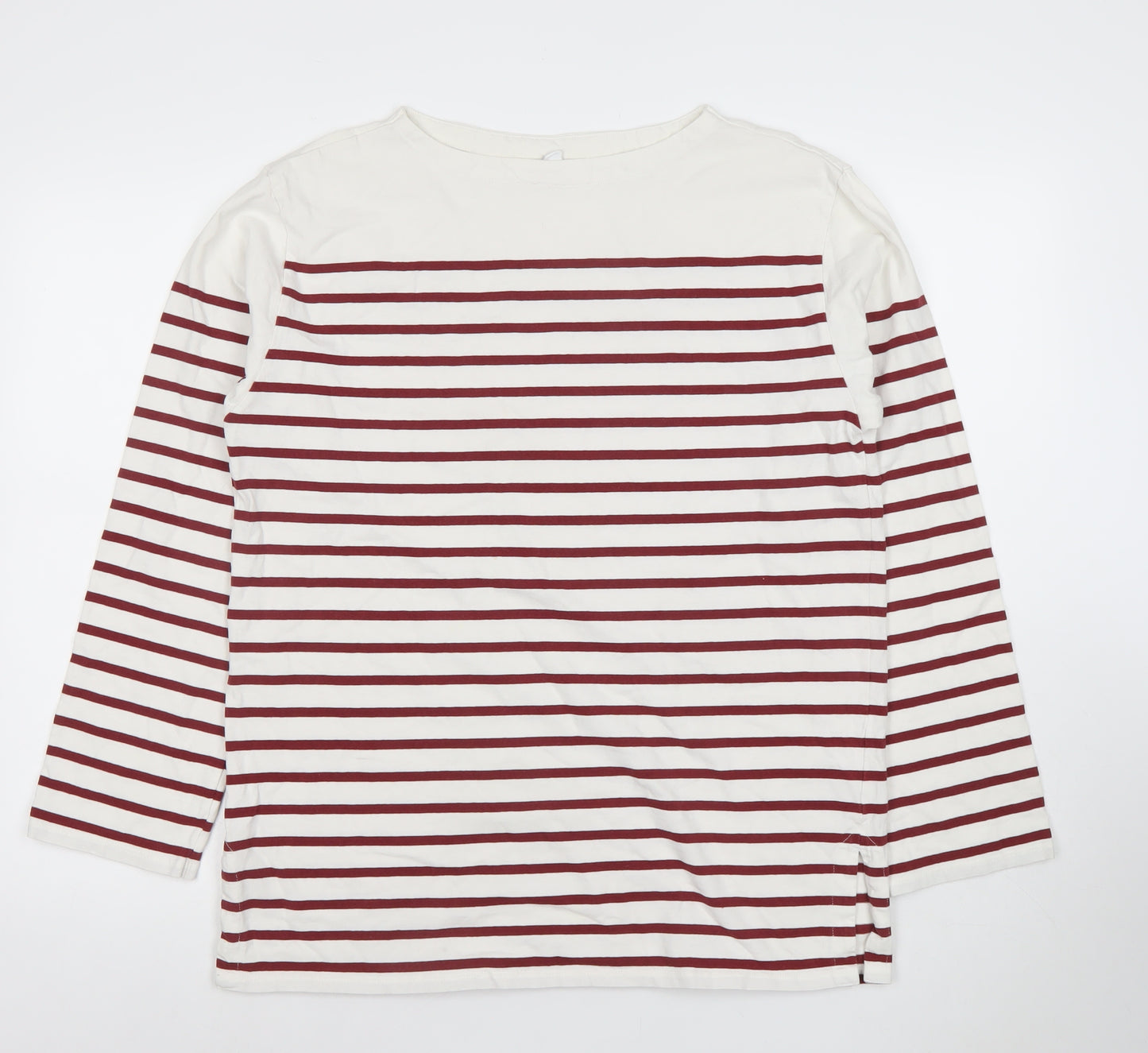 Uniqlo Women’s Multicoloured Striped Long Sleeve Cotton T-Shirt M