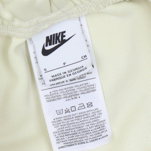 Nike Women Ivory Polyester Jogger Trousers Size S