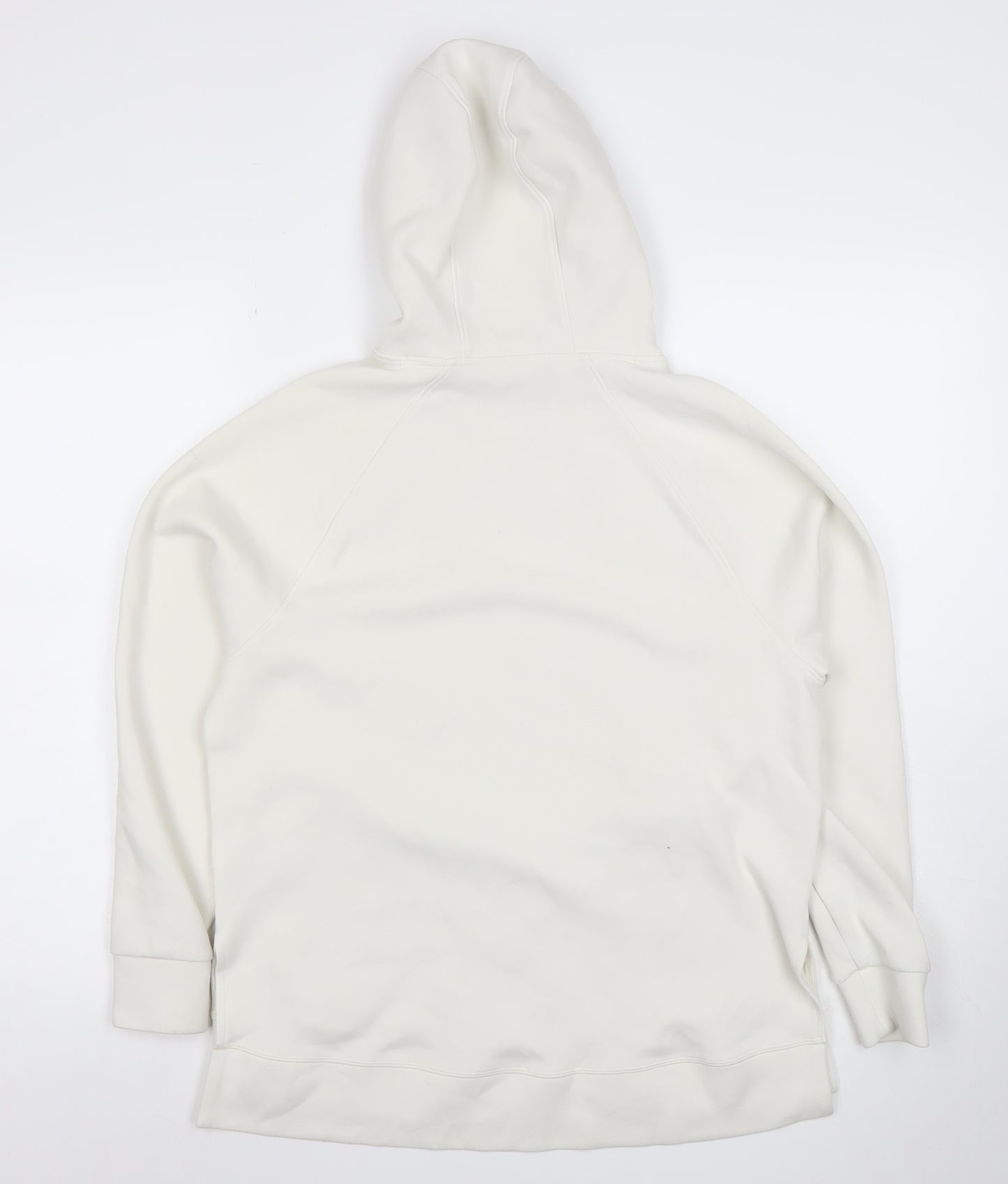 Marks and Spencer Women Ivory Cotton Pullover Hoodie XS