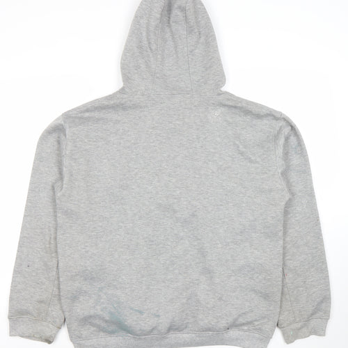Samsousan Men's Grey Pullover Hoodie S Downunder Embroidered Sweatshirt
