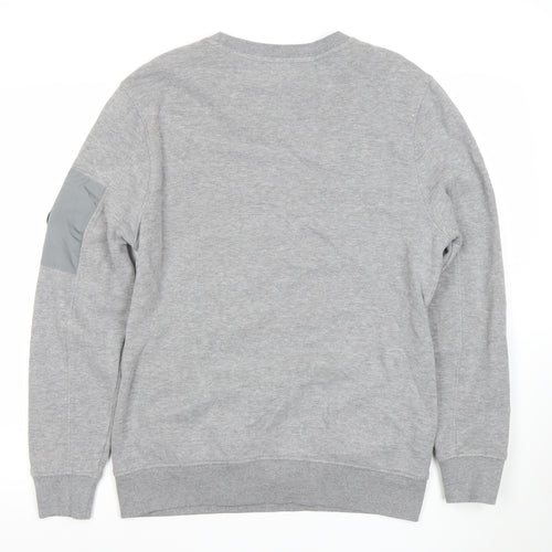 Firetrap Men’s Grey Crew Neck Pullover Sweatshirt Size L