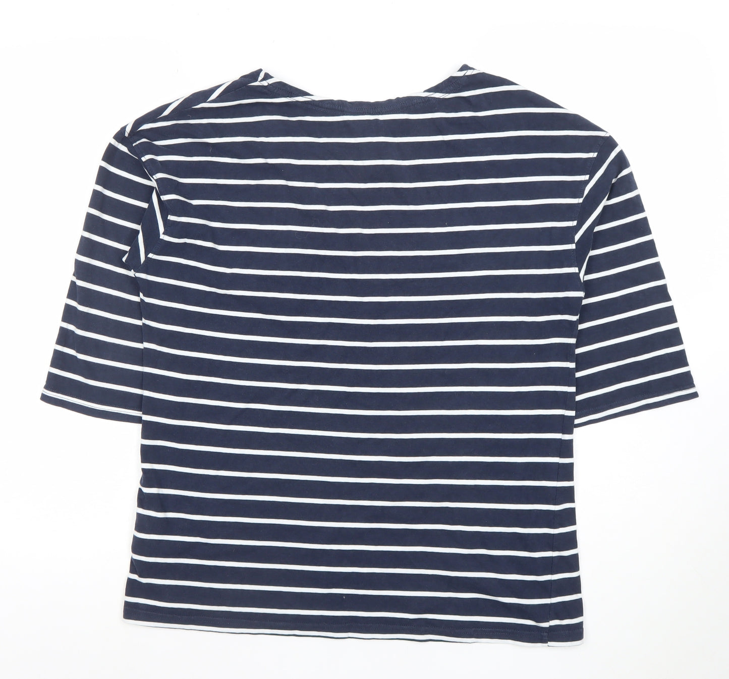 Mountain Warehouse Womens Blue Striped Cotton T-Shirt UK 14