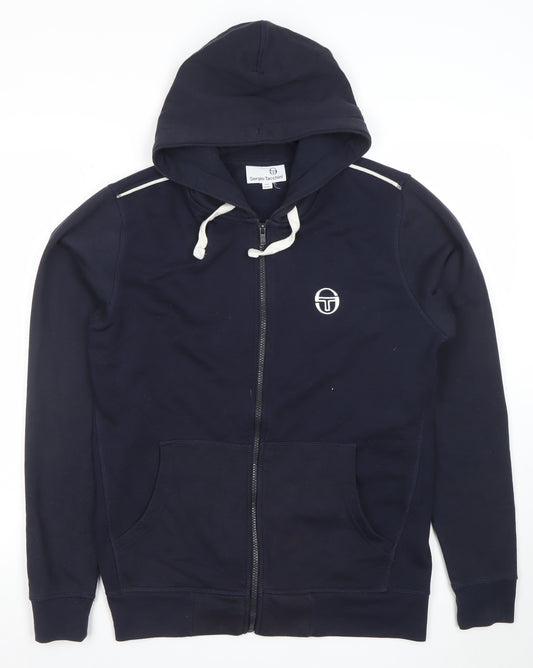 Sergio Tacchini Men's Blue Full Zip Hoodie Size S