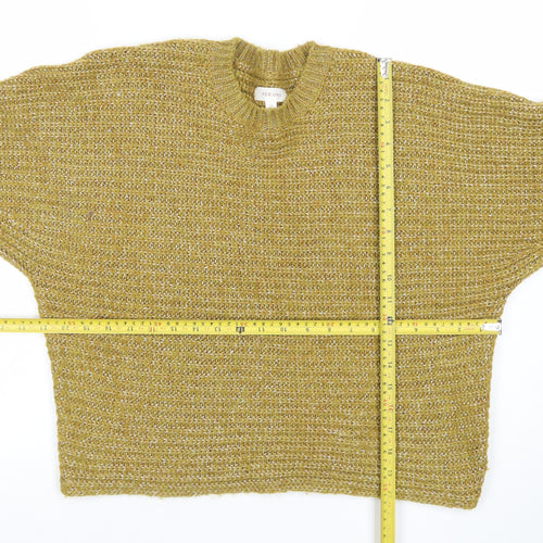 Marks and Spencer Per Una Womens Green Size 12 Chunky Knit Jumper