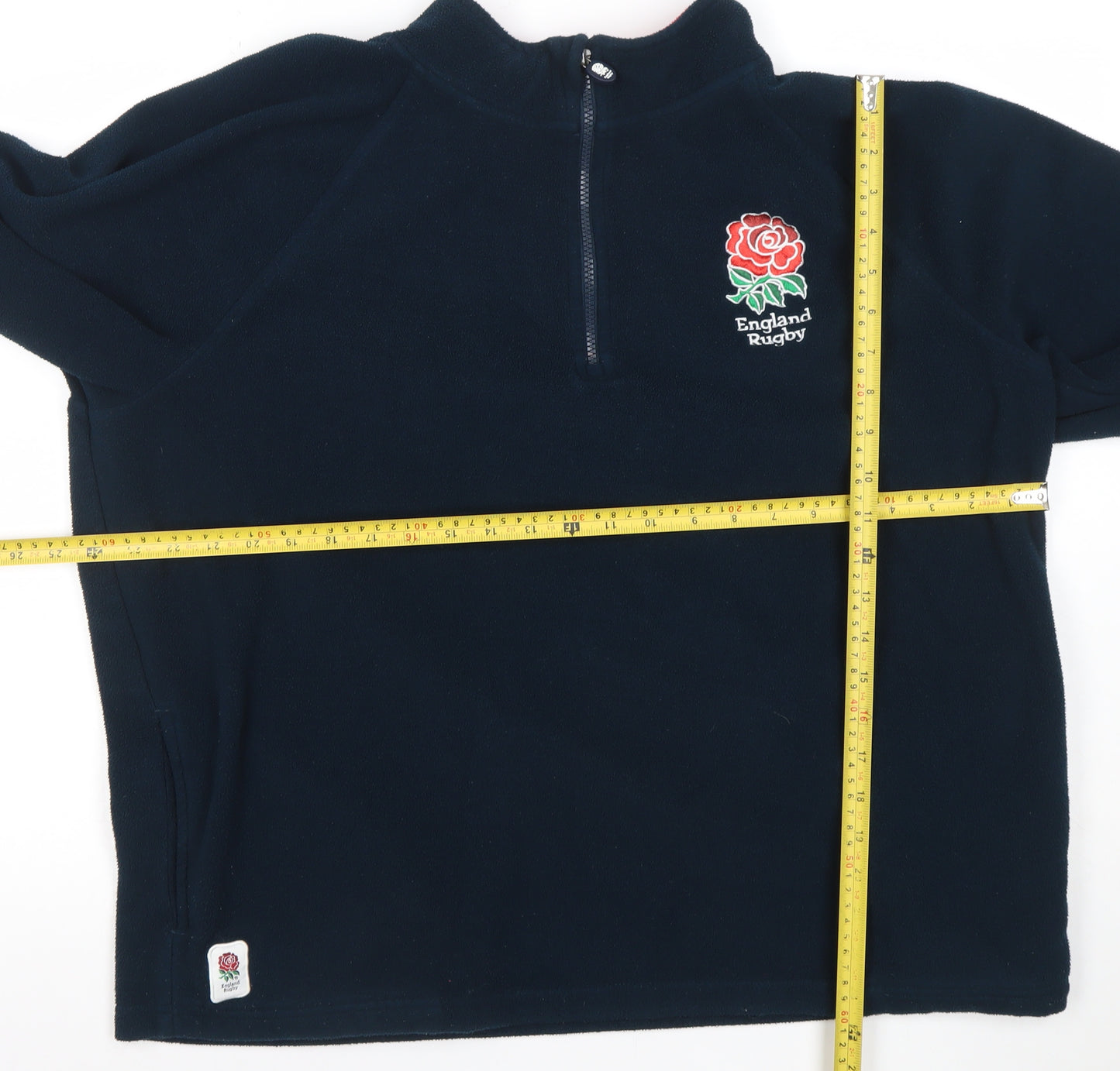 England Rugby Mens Blue Fleece 1/4 Zip Sweatshirt XL