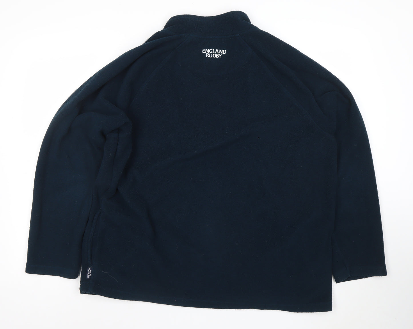 England Rugby Mens Blue Fleece 1/4 Zip Sweatshirt XL