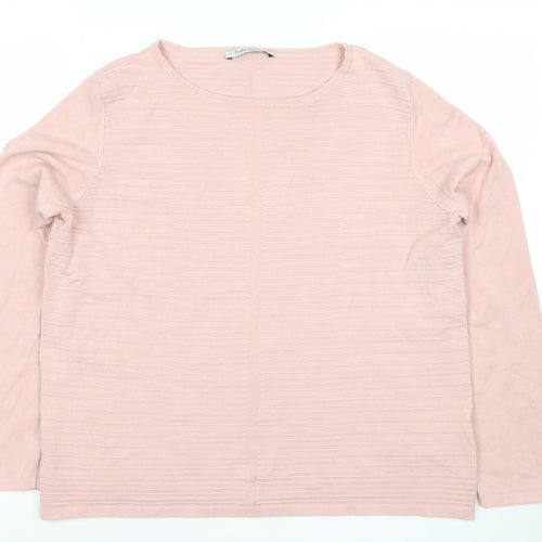 Betty Barclay Women Pink Size 12 Lightweight Knit Jumper