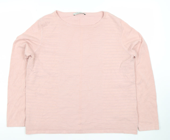Betty Barclay Women Pink Size 12 Lightweight Knit Jumper