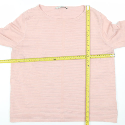 Betty Barclay Women Pink Size 12 Lightweight Knit Jumper