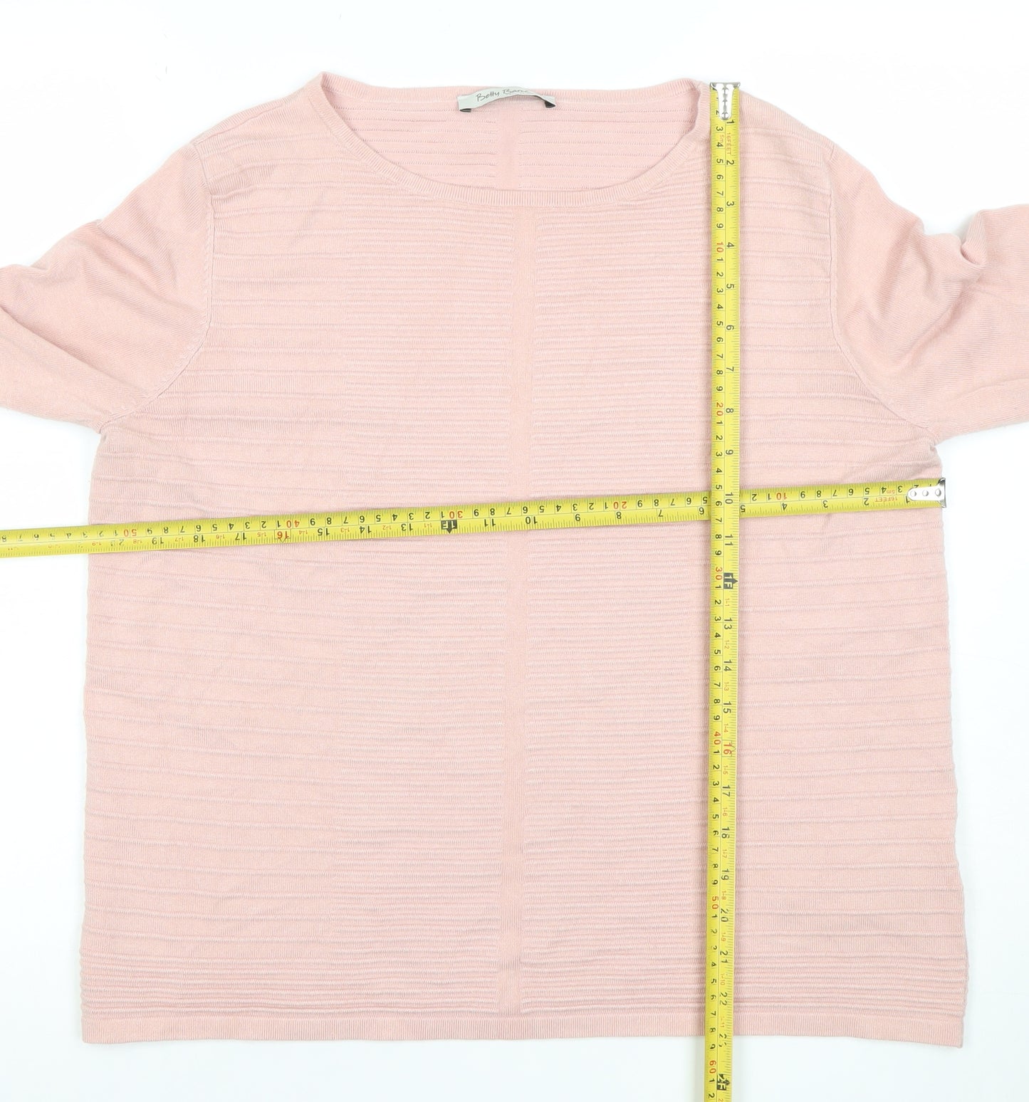 Betty Barclay Women Pink Size 12 Lightweight Knit Jumper