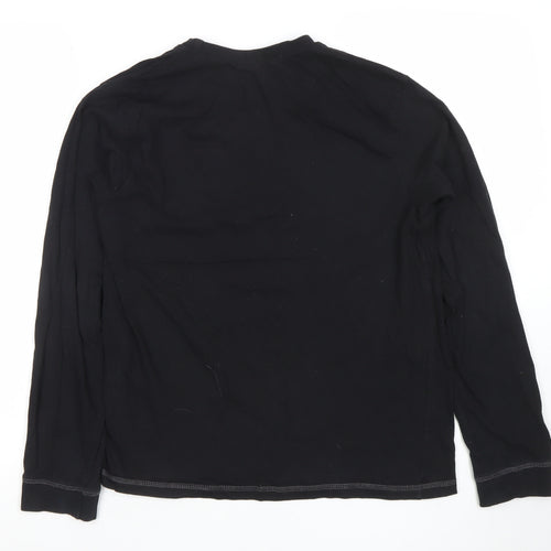 Pyjamas.com Teens Black LFC Long Sleeve Cotton T-Shirt L
