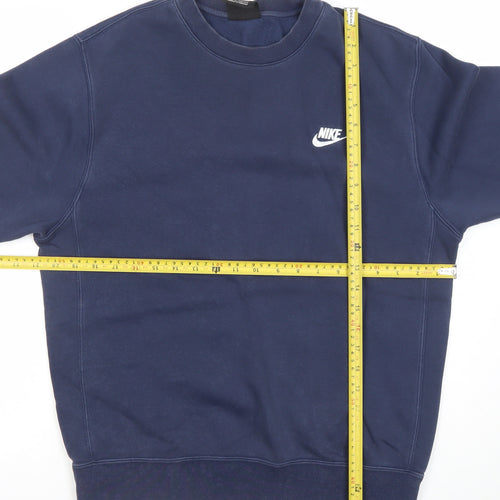 Nike Men's Blue Crew Neck Pullover Sweatshirt Size S
