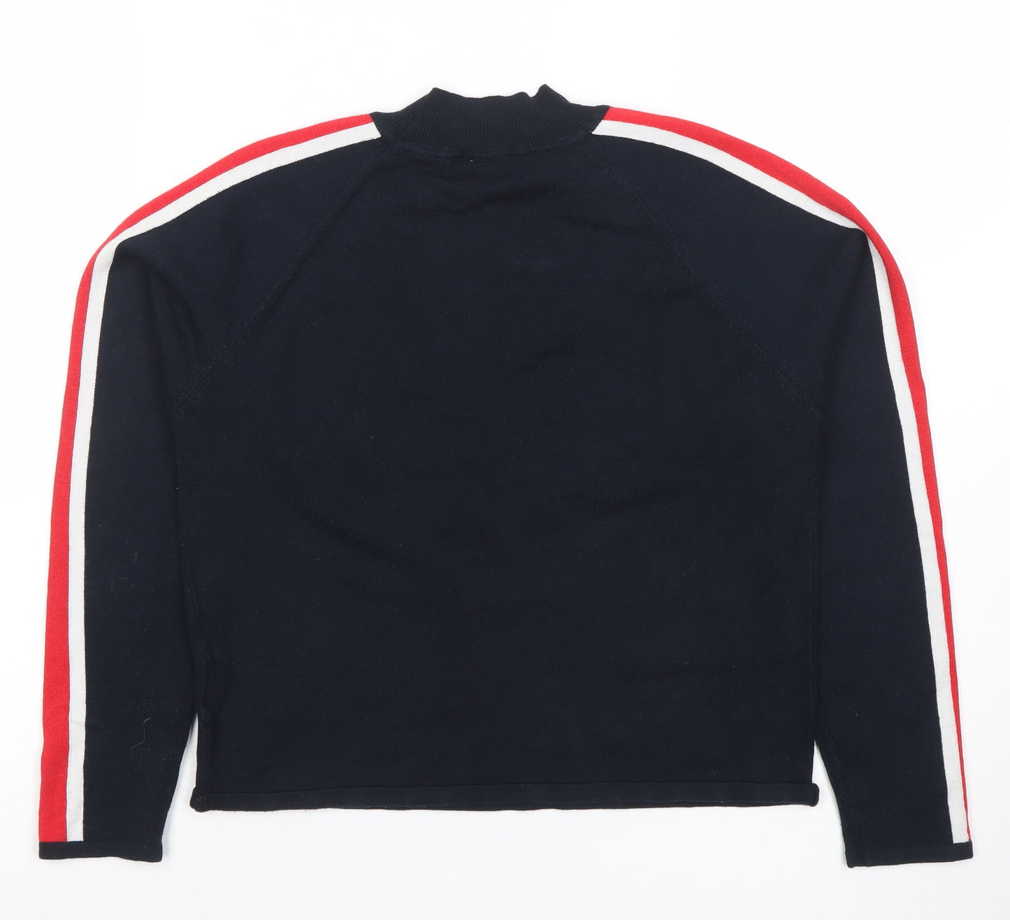 H&M Divided Women's Black Mock Neck Long Sleeve Knit Top Size M