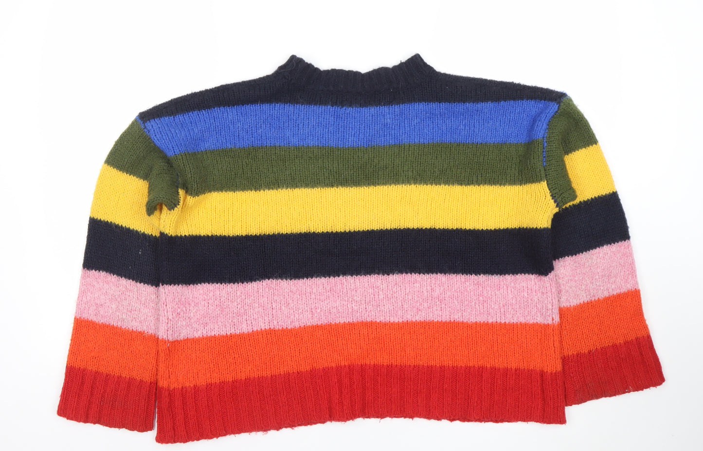 BDG Women’s Multicoloured Striped Chunky Knit Jumper XS