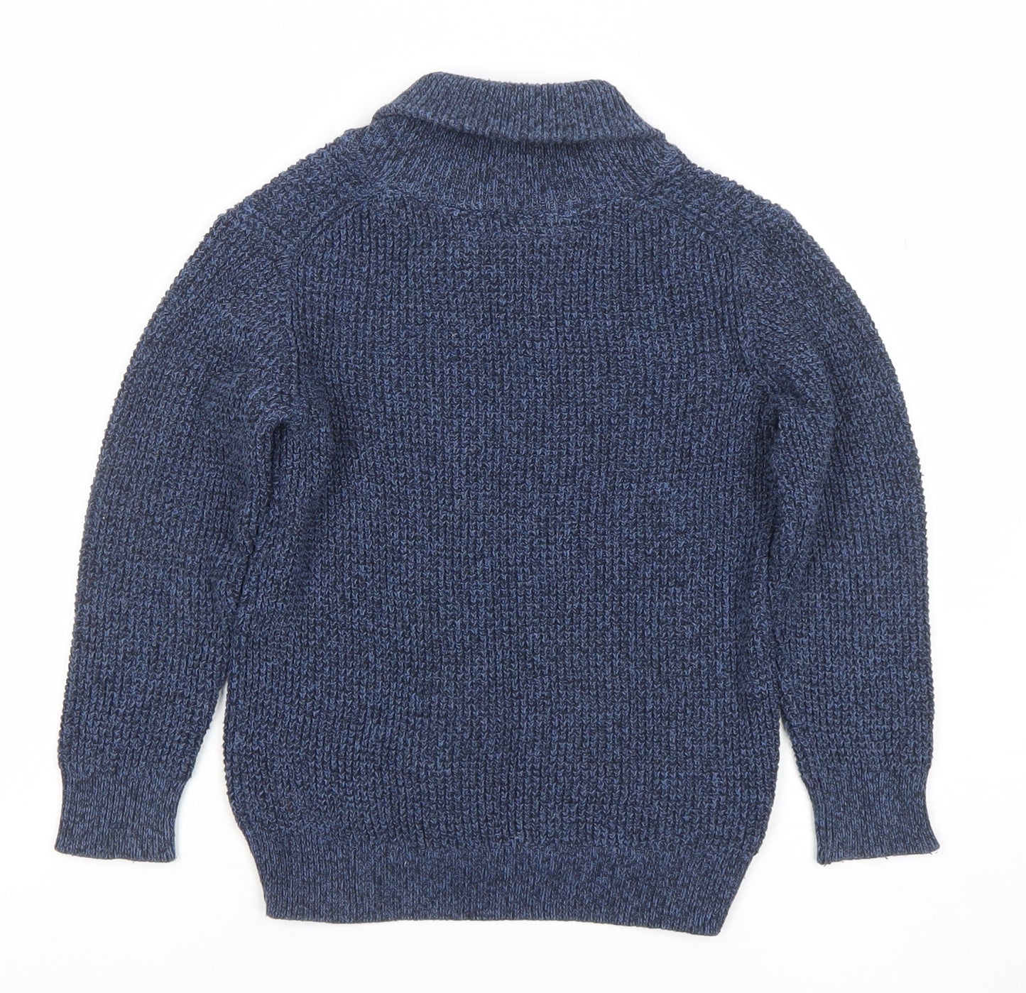 Tokyo Laundry Boys Blue Roll Neck Knit Jumper Size 5/6 Years