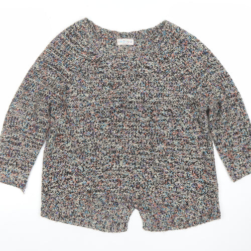 Marks and Spencer Women’s Multicoloured Chunky Knit Cardigan Size 8