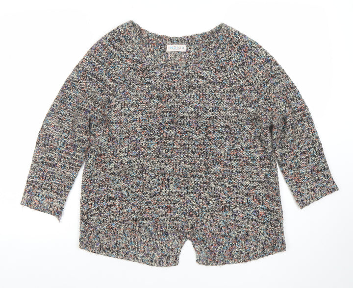 Marks and Spencer Women’s Multicoloured Chunky Knit Cardigan Size 8