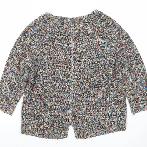 Marks and Spencer Women’s Multicoloured Chunky Knit Cardigan Size 8