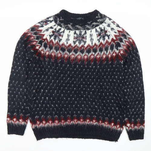 Cedar Wood State Men's Multicoloured S Fair Isle Acrylic Pullover Jumper