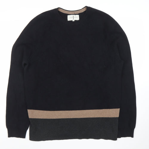 Jasper Conran Men’s Black Cotton Wool Knit Jumper Size L