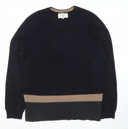 Jasper Conran Men’s Black Cotton Wool Knit Jumper Size L