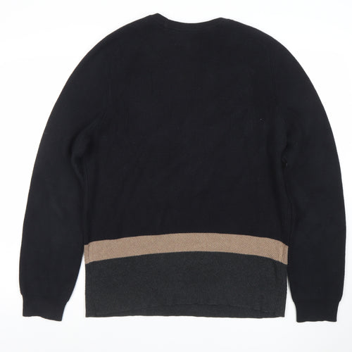 Jasper Conran Men’s Black Cotton Wool Knit Jumper Size L