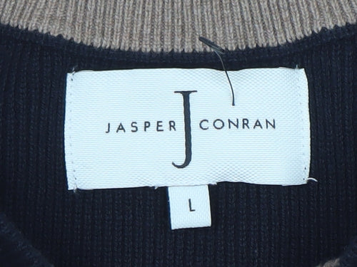 Jasper Conran Men’s Black Cotton Wool Knit Jumper Size L