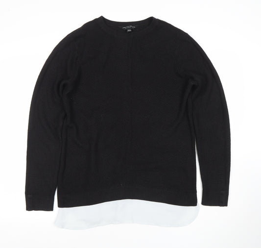 Dorothy Perkins Women’s Black Crew Neck Knit Jumper Size 14