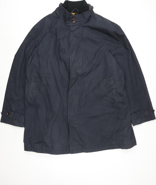 Rocha John Rocha Men’s Blue 3XL Bomber Jacket Polyester Mid-Length