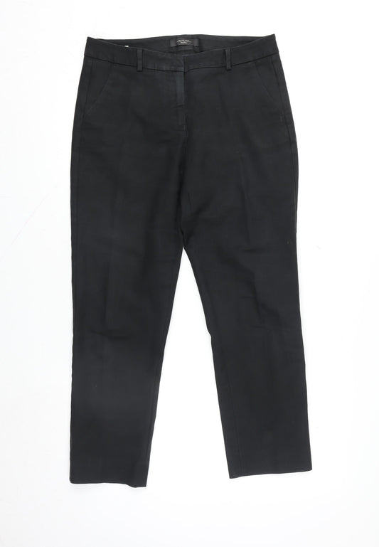 Max Mara Weekend Women Black Size 12 Slim Cigarette Trousers