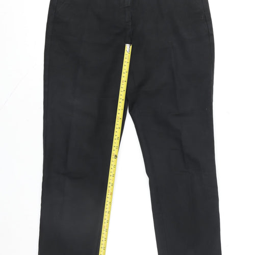 Max Mara Weekend Women Black Size 12 Slim Cigarette Trousers