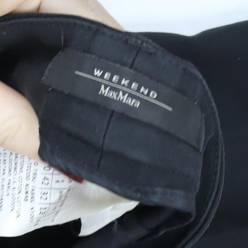 Max Mara Weekend Women Black Size 12 Slim Cigarette Trousers