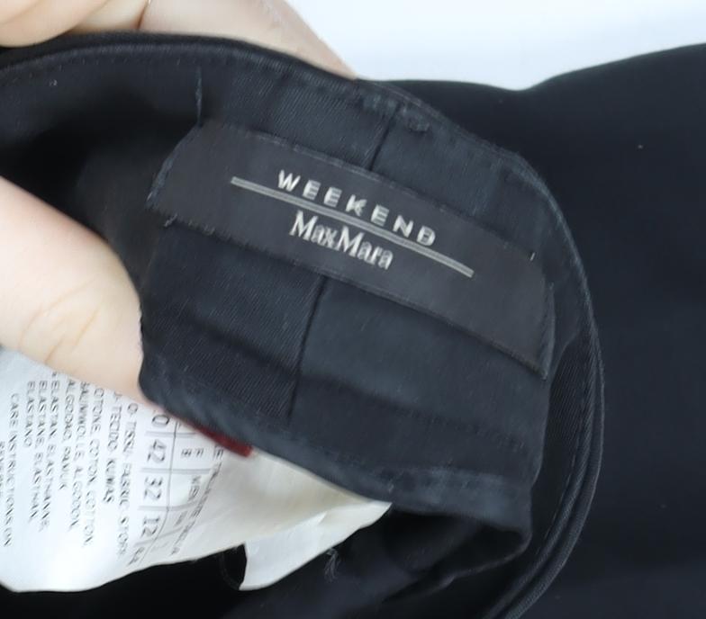 Max Mara Weekend Women Black Size 12 Slim Cigarette Trousers