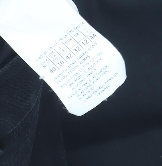 Max Mara Weekend Women Black Size 12 Slim Cigarette Trousers