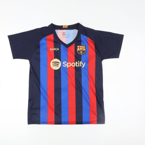 FC Barcelona Boys Multicoloured 10 Years Football Jersey T-Shirt