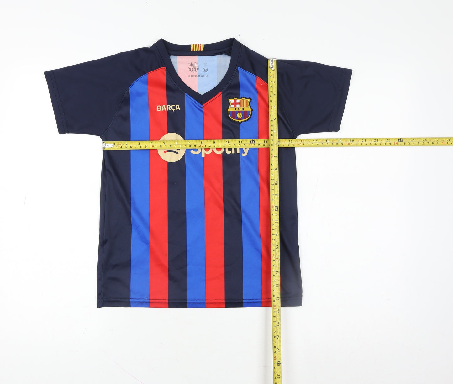 FC Barcelona Boys Multicoloured 10 Years Football Jersey T-Shirt