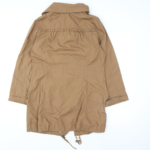 Denim Co Women's Brown Cotton Parka Coat Size 14